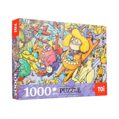 【TOi圖益】拼圖1000片-公路狂想曲(DIY插畫 家庭休閒禮物  畢業禮物)