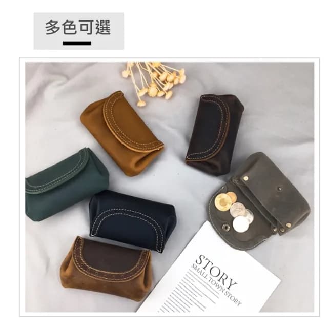 【玩皮工坊】雙11 真皮瘋馬牛皮復古隨身零錢包LH773(7色可選)