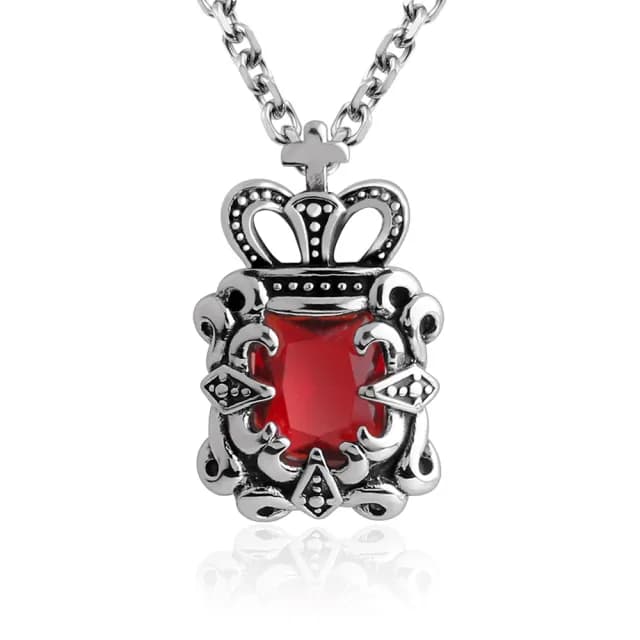 【AchiCat】男項鍊．皇冠．個性(白色情人節禮物．情人節禮物．男生禮物)