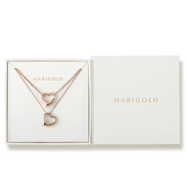 【MARIGOLD 美爾朵】女生禮物｜愛心西德鋼手鍊飾品1+1禮盒(禮盒包裝/送女生/生日禮物)