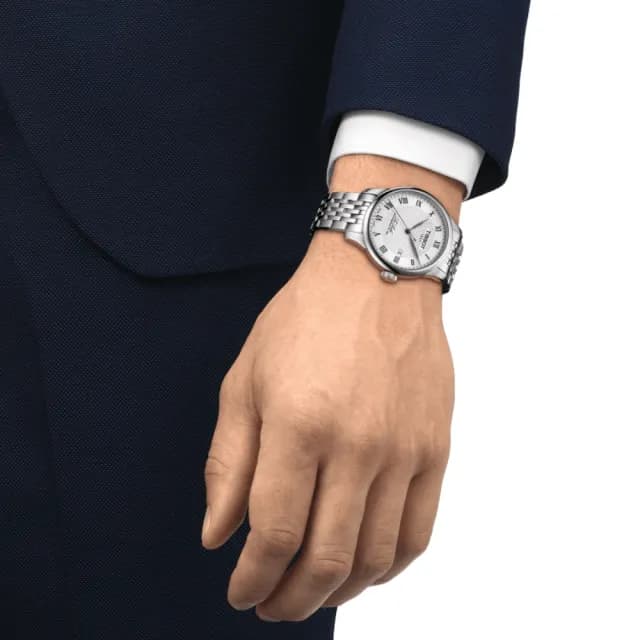 【TISSOT 天梭 官方授權】LE LOCLE 力洛克系列 機械腕錶 父親節 禮物 送禮 推薦(T0064071103300)