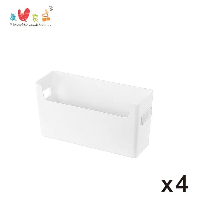 【KEYWAY 聯府】來可開放式置物盒1.6L-4入組(MIT台灣製 衣物/廚房/衛浴/文具/化妝保養品 收納整理盒)