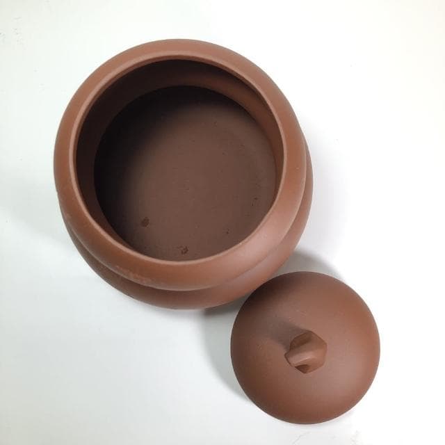 【創藝工坊】早期紫砂大茶倉 葫蘆款 紅清水(創藝工坊 茶倉 早期紫砂 茶藝茶具 送禮推薦)