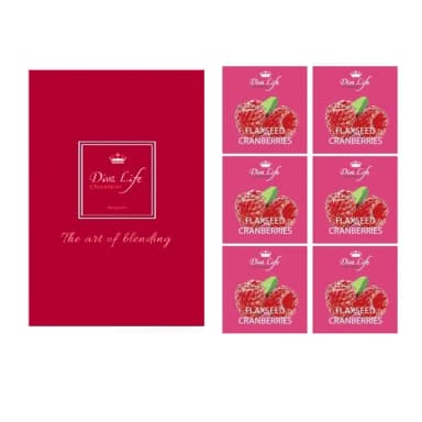 【Diva Life】比利時純巧克力片6入 超級食物-亞麻籽紅莓 30g/包 -冷藏配送_比利時純巧克力片