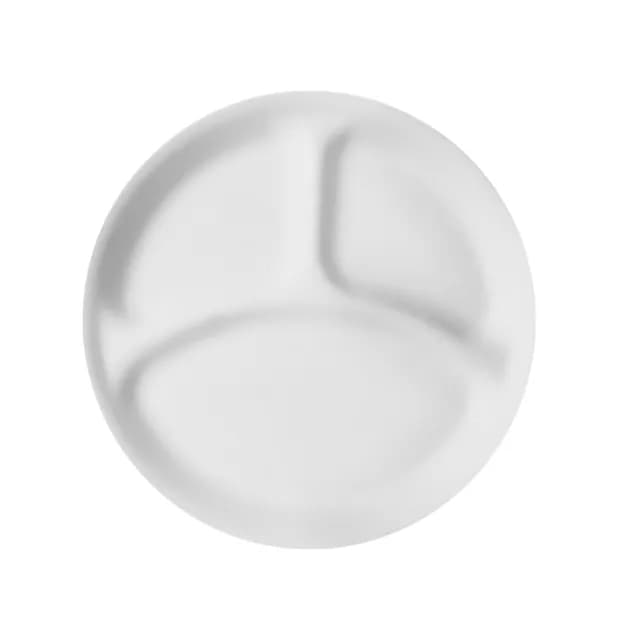 【CORELLE 康寧餐具】純白8吋分隔餐盤(211餐盤/減脂餐盤)