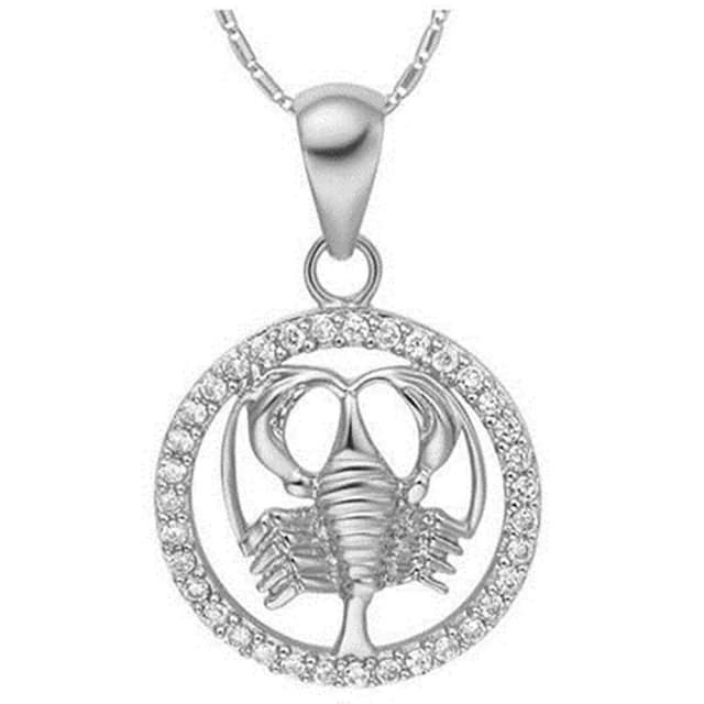 【米蘭精品】現貨+預購 鍍白金項鍊鑲鑽吊墜(精緻蠍子設計情人節生日聖誕節交換禮物女飾品2色73cy5)