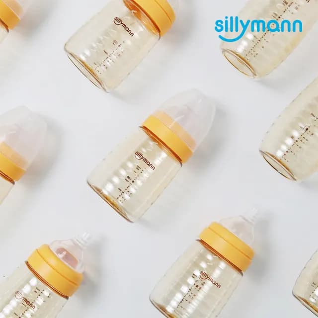 【sillymann】寬口徑母乳實感PPSU輕巧設計款蜂蜜奶瓶(160ml)