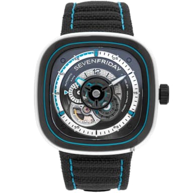【SEVENFRIDAY】蔚藍夏季限量機械錶 送禮 禮物 推薦(P3C/08)