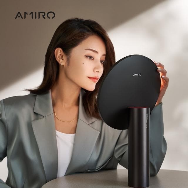 【AMIRO】全新第三代 Oath 自動感光 LED化妝鏡-黛麗黑(美妝鏡 彩妝鏡 情人節禮物 禮盒 送禮)