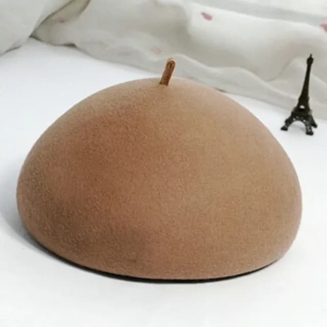 【米蘭精品】現貨+預購 羊毛呢帽貝雷帽(保暖時尚簡約可愛百搭情人節生日聖誕節交換禮物女帽子73tk15)