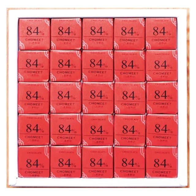 【CHOMEET 巧遇農情】84%原味巧克力小禮盒_100片/盒_母親節禮物