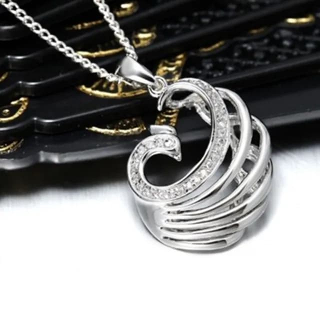 【米蘭精品】現貨+預購 925純銀項鍊鑲鑽吊墜(簡潔亮眼精美有型情人節生日聖誕節交換禮物女飾品73dk11)