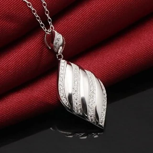 【米蘭精品】現貨+預購 925純銀項鍊鑲鑽吊墜(經典流行時尚亮眼情人節生日聖誕節交換禮物女飾品73dk152)