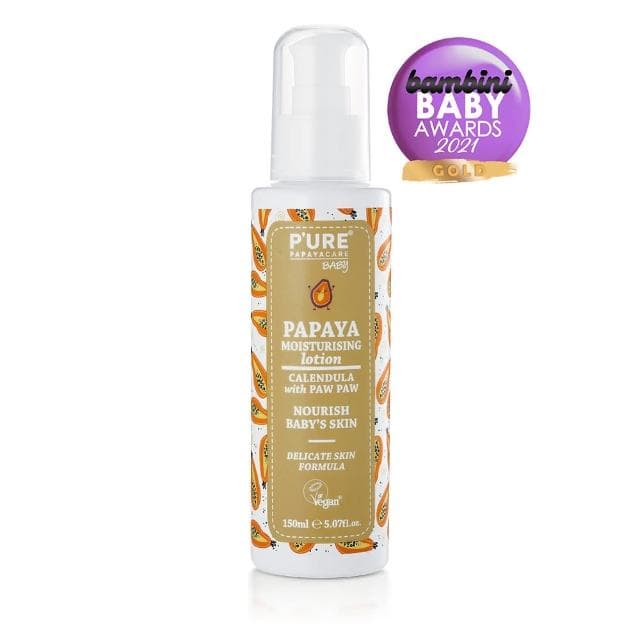 【澳洲 Pure Papayacare 即期品】木瓜嬰兒滋潤乳液含金盞花-2025年11月到期(2入組 150ml/瓶)