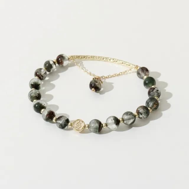 【SPANCONNY 飾品控】春風野草 l 綠幽靈 l 天然水晶手鍊(正財運+事業)