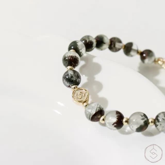 【SPANCONNY 飾品控】春風野草 l 綠幽靈 l 天然水晶手鍊(正財運+事業)