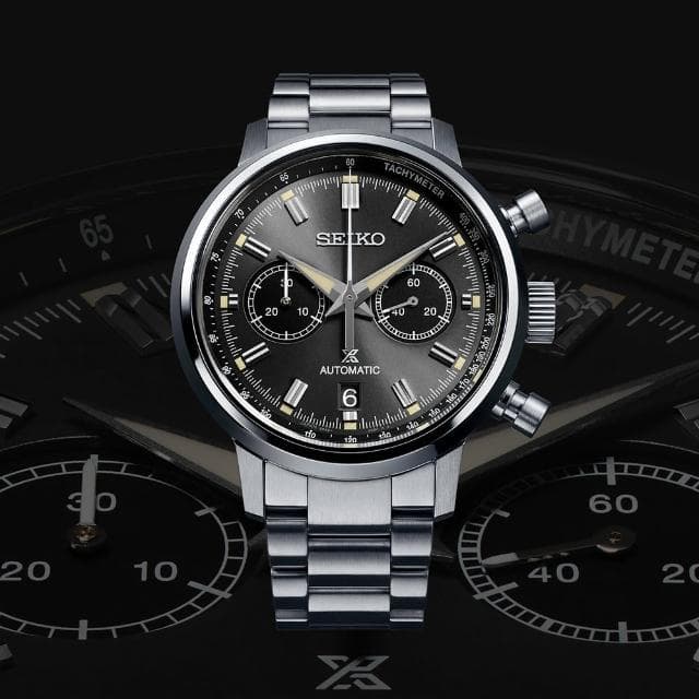 【SEIKO 精工】Prospex 熊貓錶 黑熊 SPEEDTIMER 機械計時錶 母親節 禮物 送禮(SRQ037J1/8R46-00B0D)