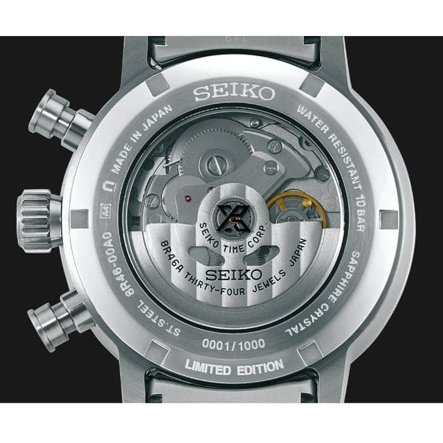 【SEIKO 精工】Prospex 熊貓錶 黑熊 SPEEDTIMER 機械計時錶 母親節 禮物 送禮(SRQ037J1/8R46-00B0D)