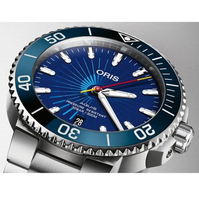 【ORIS 豪利時】Aquis 孫悟空動畫電影60週年紀念 限量潛水腕錶 送禮 禮物 推薦(0173377664185-Set)