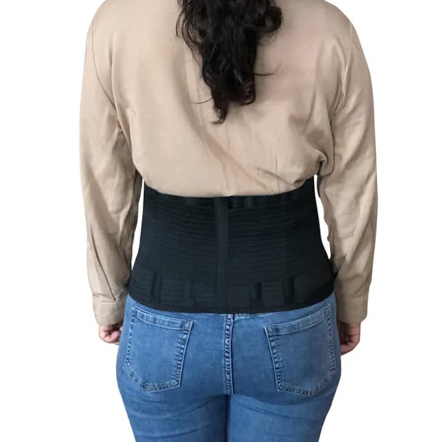 【Qi Mei 齊美】台灣製 雙層挺立美體護腰帶1件組(交叉加壓 護腰 父親節禮物)