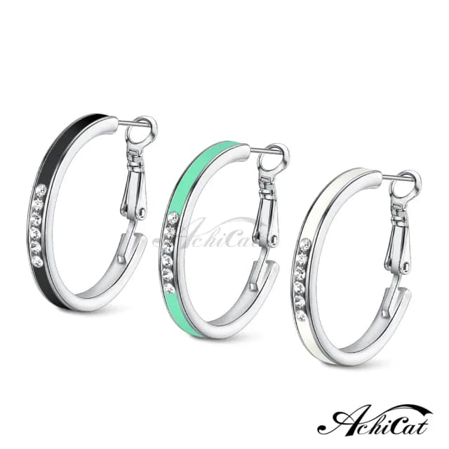 【AchiCat】耳環．耳針式．圈圈(新年禮物)