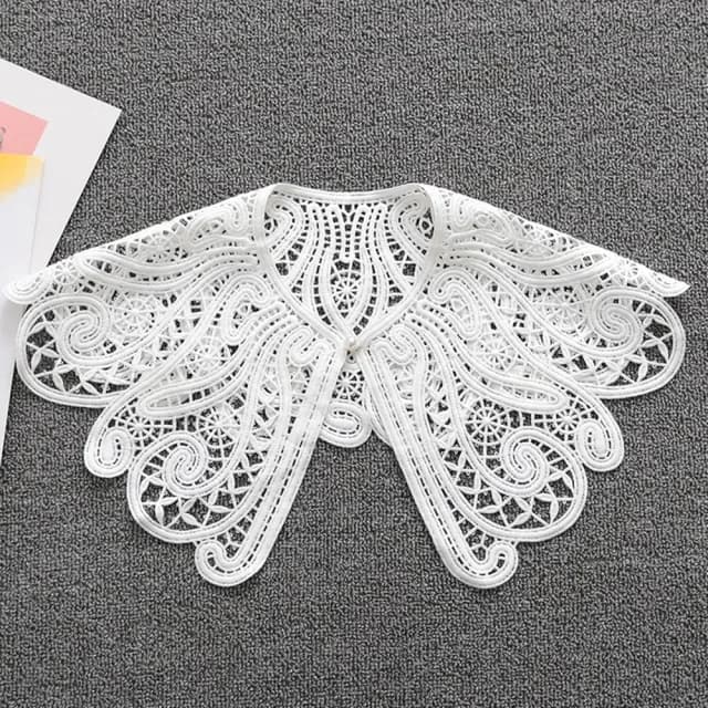 【米蘭精品】現貨+預購 假領子襯衫領片(蕾絲鏤空勾花披肩女裝配件情人節生日聖誕節交換禮物4款74ac9)