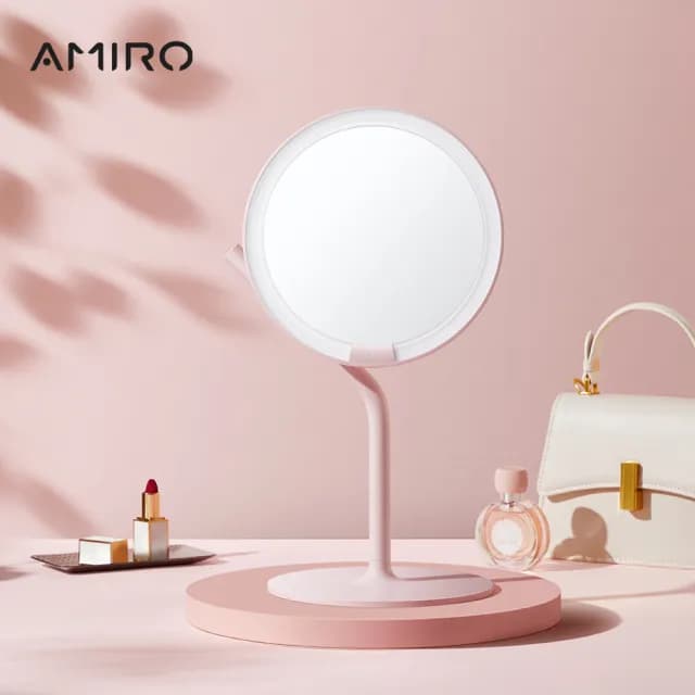 【AMIRO】Mate S 系列LED高清日光化妝鏡(美妝鏡 彩妝鏡 情人節禮物 禮盒 送禮)