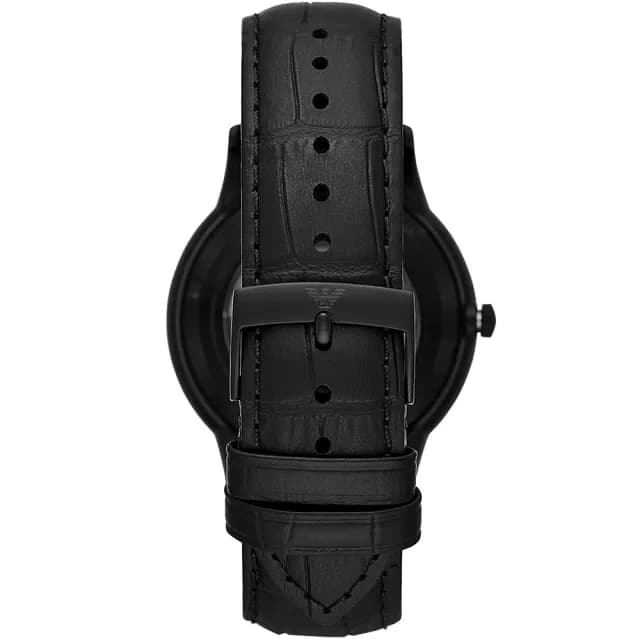 【EMPORIO ARMANI】亞曼尼 紳士鏤空機械錶-43mm 禮物 送禮 推薦(AR60042)