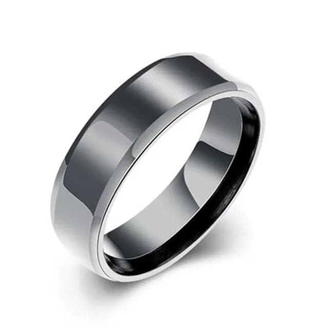 【米蘭精品】父親節禮物 鈦鋼戒指光面美式戒飾(簡約百搭時尚情人節生日聖誕節交換禮物男飾品73le39)