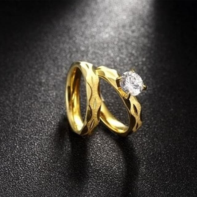 【米蘭精品】現貨+預購 鈦鋼戒指鑲鑽美式戒飾(經典雙層時尚套戒情人節生日聖誕節交換禮物男飾品73le217)
