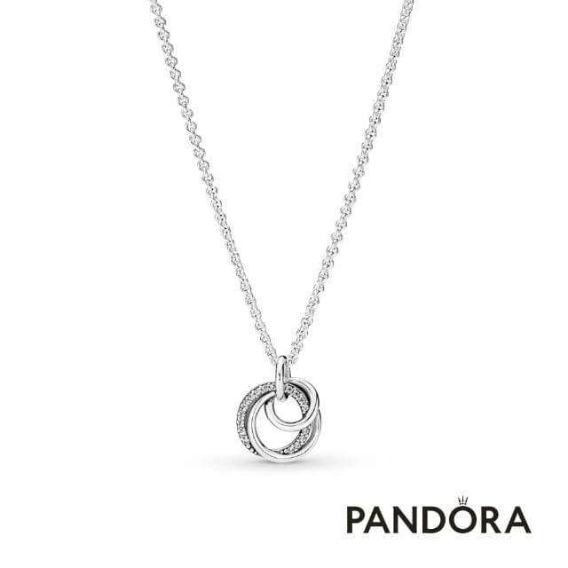 【Pandora官方直營】母親節送禮 永恆親情圓環吊墜項鏈