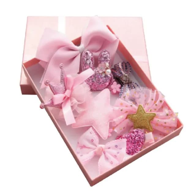 【Akiko Sakai】日本可愛造型系列兒童髮夾超值10件組禮盒(生日 送禮 禮物)