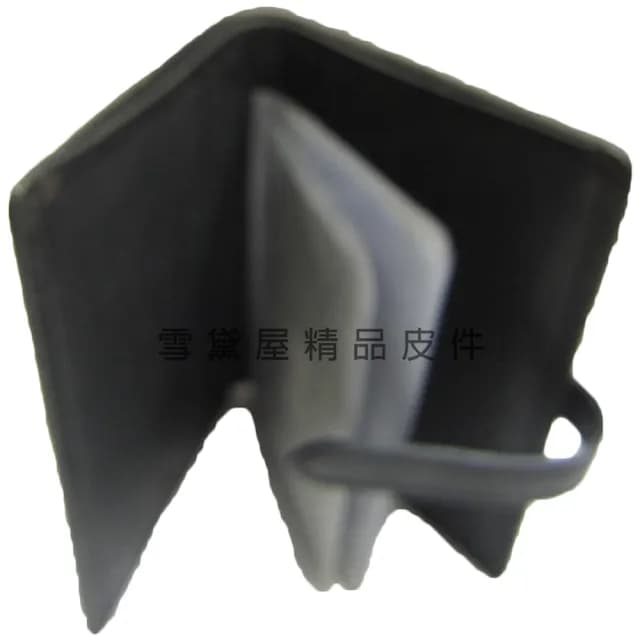 【SNOW.bagshop】情人節禮物 名片夾信用卡夾皮夾(中性復古懷舊風格皮帶穿扣型二折式主袋100%進口牛革材質)