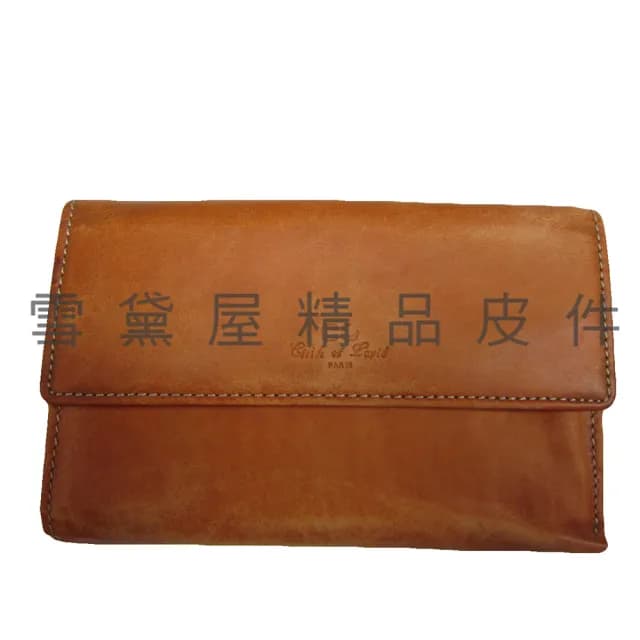 【SNOW.bagshop】情人節禮物 真皮包包  中夾中性復古皮夾(四折暗扣主袋100%進口牛皮革材質輕巧大方復古款)