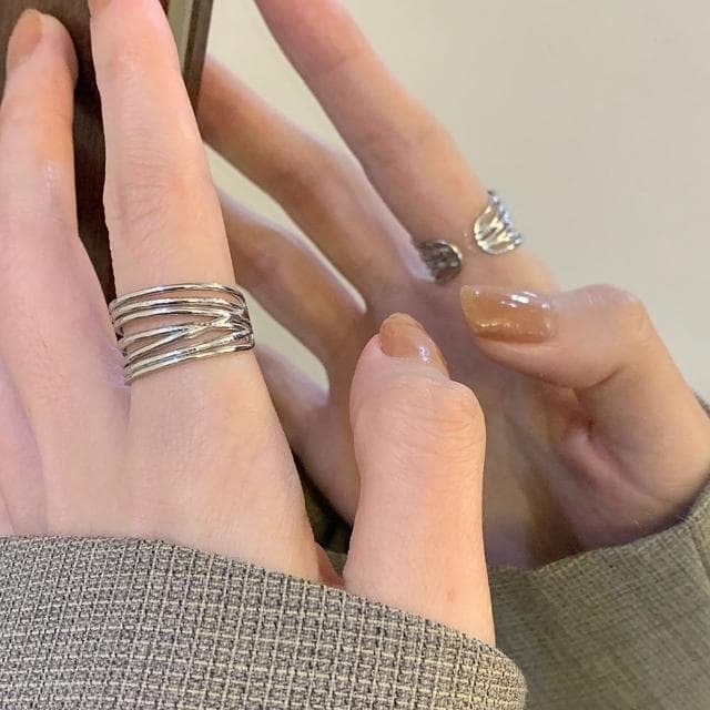【KT DADA】包包 925純銀戒指 戒指女 ins 交叉戒指 戒指女生韓版 女友生日禮物 情人節禮物 女生禮物