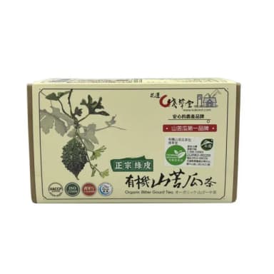 【淺草堂】有機山苦瓜茶3g x12包/盒(綠皮)