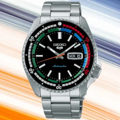 【SEIKO 精工】5 Sports 系列 55周年現代詮釋版 機械腕錶 母親節 禮物 推薦(SRPK13K1/4R36-15D0D)