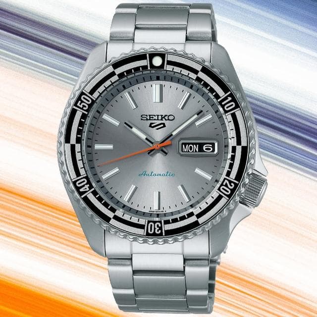 【SEIKO 精工】5 Sports 系列 55周年現代詮釋版 機械腕錶 母親節 禮物 推薦(SRPK09K1/4R36-15E0N)