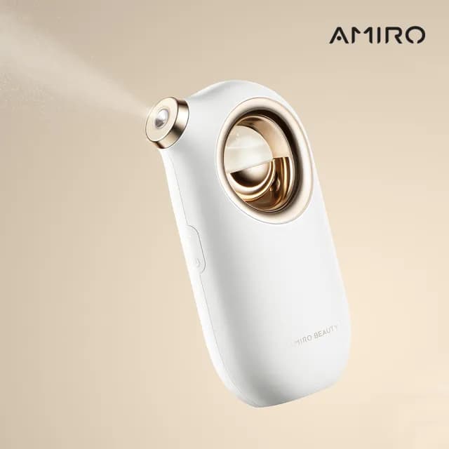 【AMIRO】BEAUTY 微孔水光注氧儀- 白色(水氧儀 噴霧儀 保濕噴霧 情人節禮物)