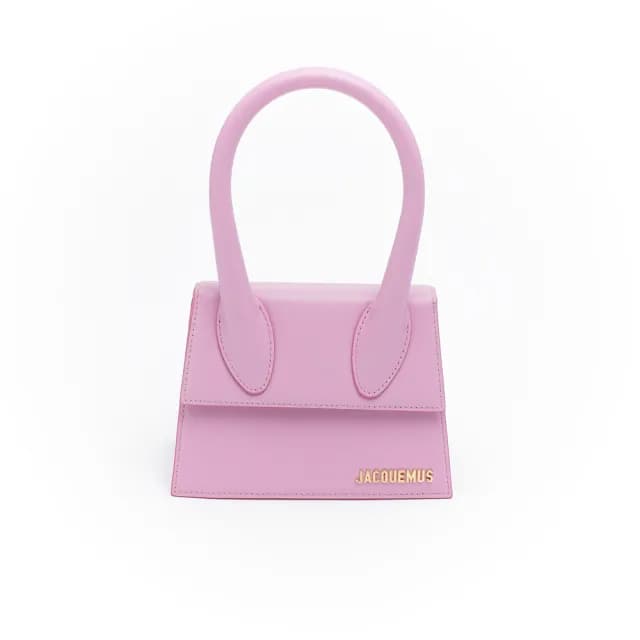 【JACQUEMUS】經典LE CHIQUITO MOYEN 粉色 皮革 手提包 腋下包 肩揹包 斜揹包(時尚粉色單品)
