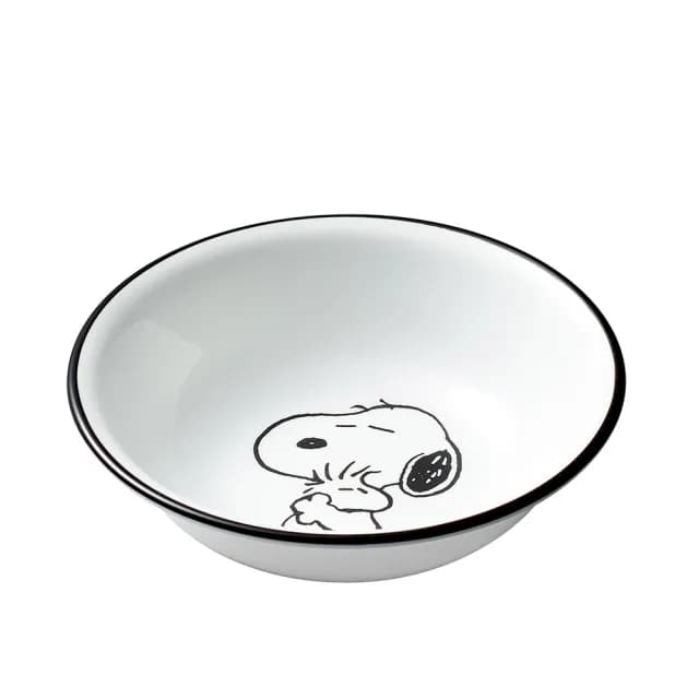 【CorelleBrands 康寧餐具】SNOOPY 復刻黑白300CC沙拉碗(410)