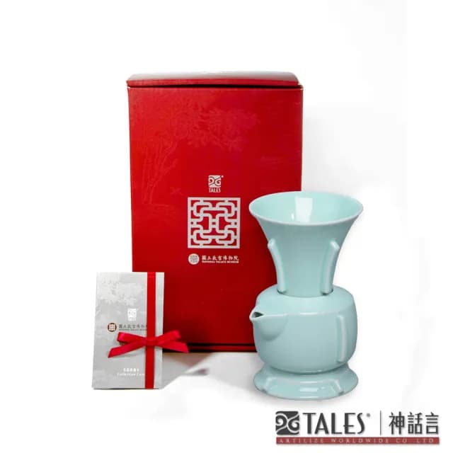 【TALES 神話言】故宮國寶雅翫-丁香尊壺 青瓷(文創 禮品 禮物 收藏 茶具)