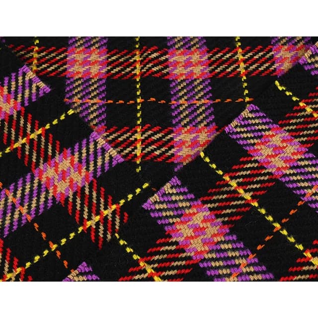 【BURBERRY 巴寶莉】BURBERRY蘇格蘭風格紋設計羊毛流蘇圍巾(多色格紋)