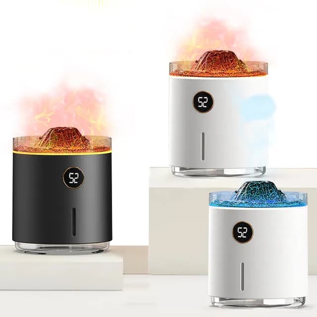 【ANTIAN】雙11 火焰霧化噴霧補水香氛水氧機 氛圍燈加濕器 大霧量噴霧機 空氣清淨機 350ML