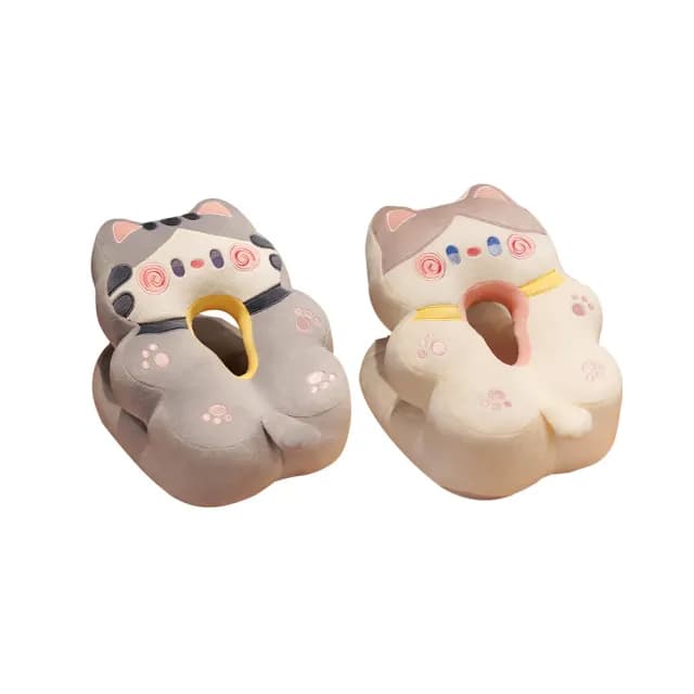 【Kyhome】抱抱貓 辦公室V型冰絲午睡枕 鏤空枕頭 透氣睡枕 抱枕 趴睡枕 交換禮物