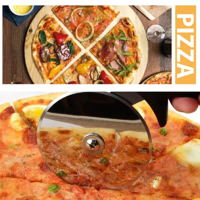 【餐廚好物】410不鏽鋼烘焙PIZZA刀套裝組(刀具 料理 派對 滾輪刀 披薩刀 烘焙用品 披薩工具)