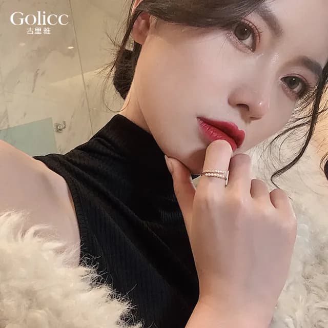 【Golicc】戒指 珍珠 指環(99購物限定 生日 造型戒 食指戒 尾戒 禮物)