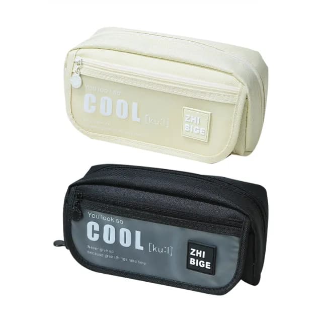 【Kyhome】韓版大容量多層拉鏈筆袋 高顏值磨砂翻蓋筆袋 文具袋 鉛筆盒 交換禮物