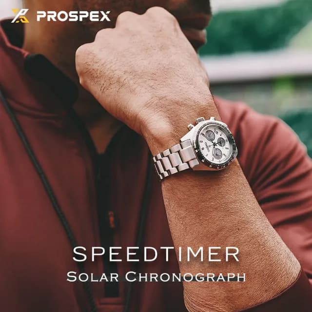 【SEIKO 精工】Prospex SPEEDTIMER 太陽能三眼計時熊貓錶 禮物 送禮 推薦(SSC813P1/V192-0AF0S)