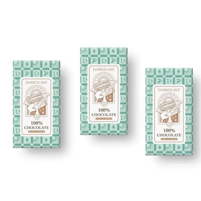 【多儂莊園工坊】100% 黑巧克力 3大片 bar 無糖 黑巧克力 Darkolake_父親節禮物